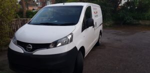 my trusted van used for pinball machines repairs and service UK 